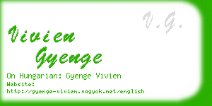 vivien gyenge business card